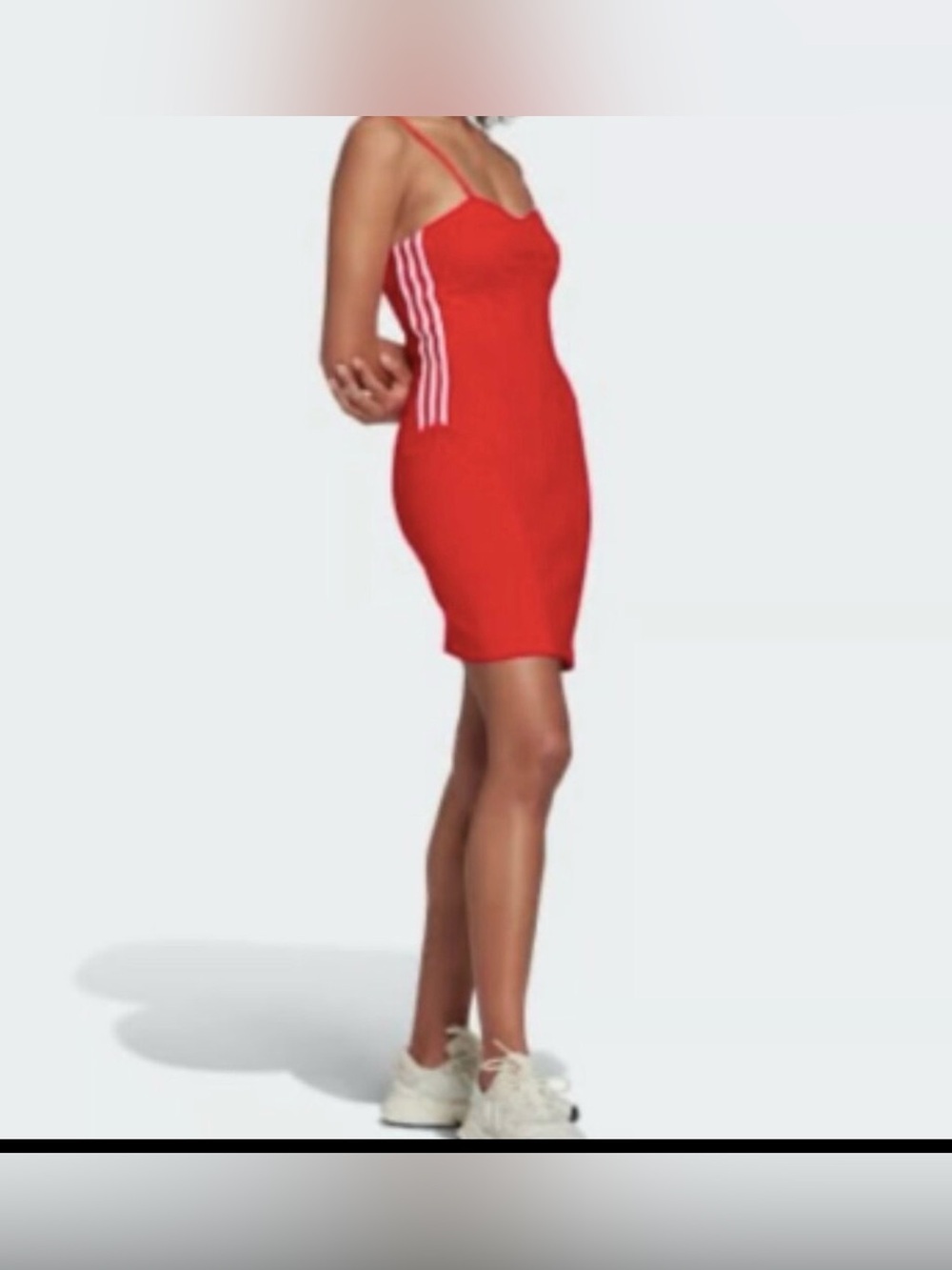 NWT Adidas Centre Stage Red Corset Mini Dress S - Picture 10 of 10